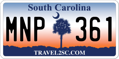 SC license plate MNP361