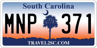 SC license plate MNP371