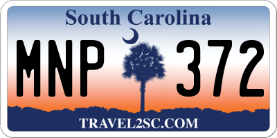 SC license plate MNP372
