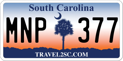 SC license plate MNP377