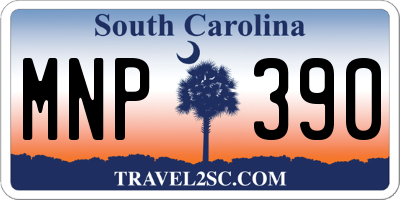 SC license plate MNP390