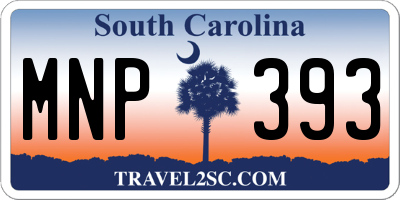 SC license plate MNP393