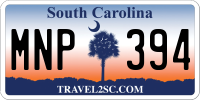 SC license plate MNP394