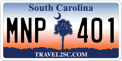 SC license plate MNP401