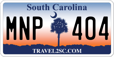 SC license plate MNP404