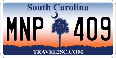 SC license plate MNP409