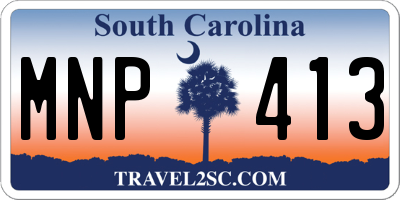 SC license plate MNP413