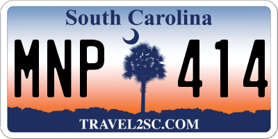 SC license plate MNP414
