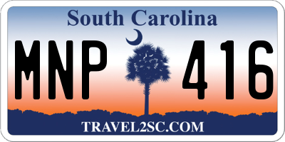 SC license plate MNP416