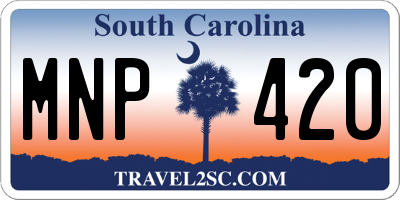 SC license plate MNP420