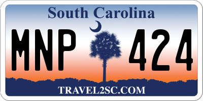 SC license plate MNP424