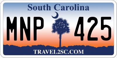 SC license plate MNP425
