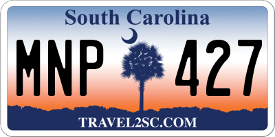 SC license plate MNP427