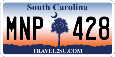 SC license plate MNP428