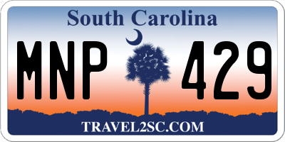 SC license plate MNP429