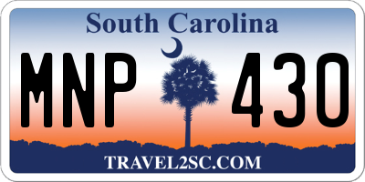 SC license plate MNP430