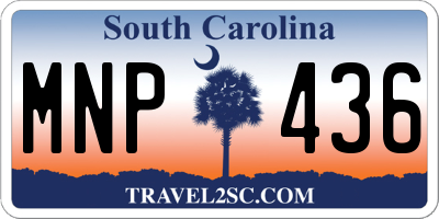 SC license plate MNP436
