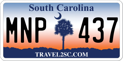 SC license plate MNP437