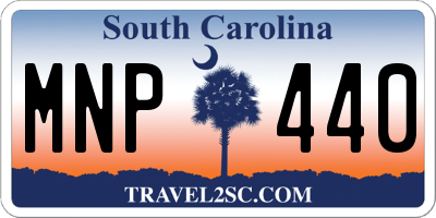 SC license plate MNP440