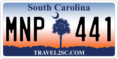 SC license plate MNP441