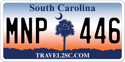 SC license plate MNP446