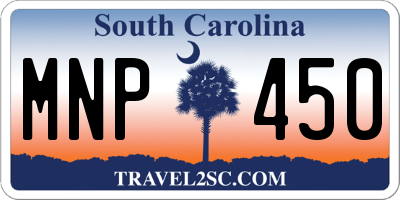 SC license plate MNP450