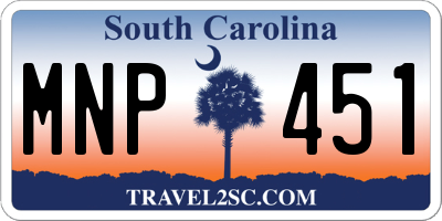 SC license plate MNP451