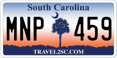 SC license plate MNP459
