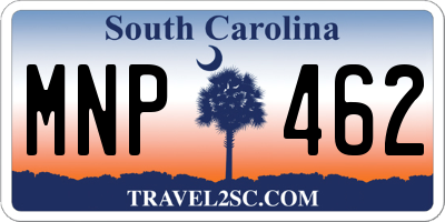 SC license plate MNP462