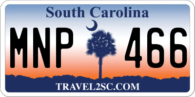 SC license plate MNP466