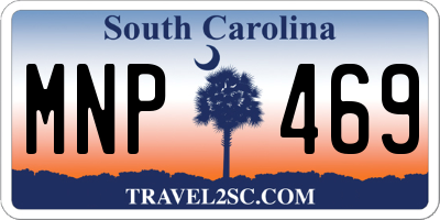 SC license plate MNP469