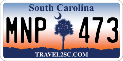 SC license plate MNP473