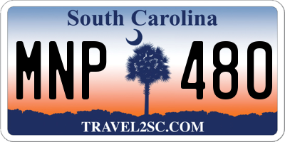 SC license plate MNP480