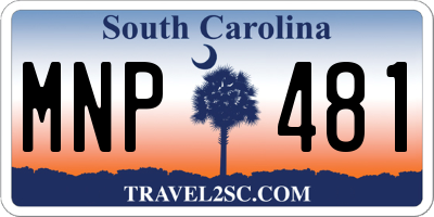 SC license plate MNP481