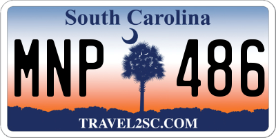 SC license plate MNP486