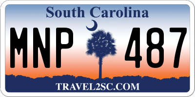 SC license plate MNP487