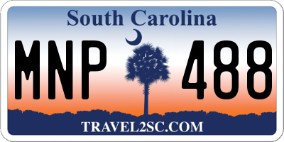 SC license plate MNP488