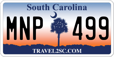 SC license plate MNP499