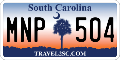 SC license plate MNP504