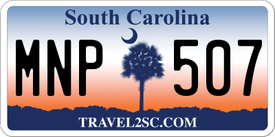 SC license plate MNP507