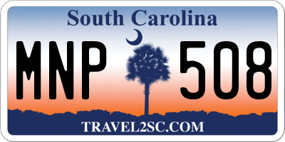 SC license plate MNP508