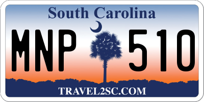 SC license plate MNP510