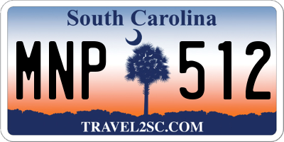 SC license plate MNP512
