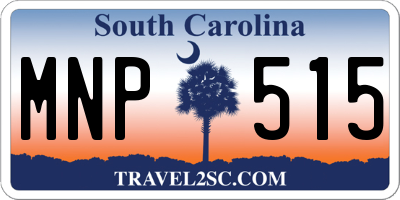 SC license plate MNP515