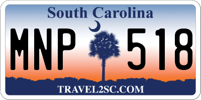 SC license plate MNP518