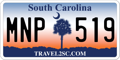 SC license plate MNP519