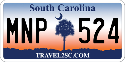 SC license plate MNP524