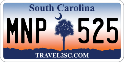 SC license plate MNP525