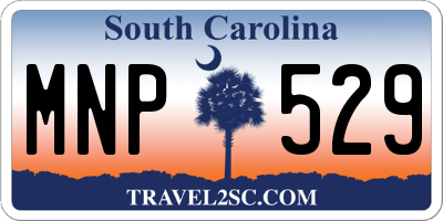 SC license plate MNP529