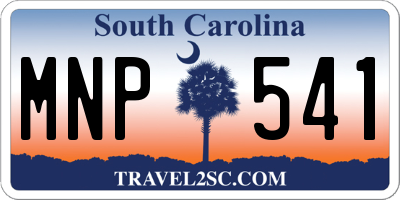 SC license plate MNP541
